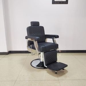 Fauteuil de Barbier Vintage Noir Moderne de Haute Qualité pour Salon de Coiffure Homme – Vente en Gros - Product Image 1