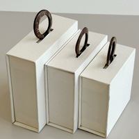 Boîtes d'emballage rigides personnalisées avec logo, doublées d'éponge recyclable, fermeture magnétique, pour bijoux, montres, colliers, bagues