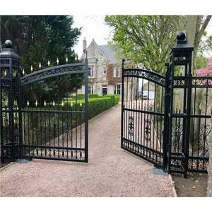 New Metal Wrought Iron Garden Grill Gate Design