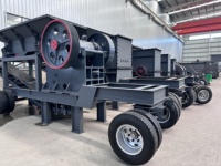 Concasseur mobile de pierres, concasseur à percussion diesel, installation de concassage mobile, convoyeur, concasseur à mâchoires pour l'exploitation minière, concasseur de pierres, concasseur de roche, modèle OEM ODM 2025