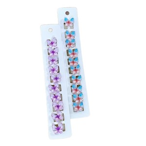 10 pz graziose forcine <span class=keywords><strong>per</strong></span> capelli in plastica colore sfumato trecce <span class=keywords><strong>per</strong></span> ragazze e bambini peluche e tessuto stile dolce - Product Image 5