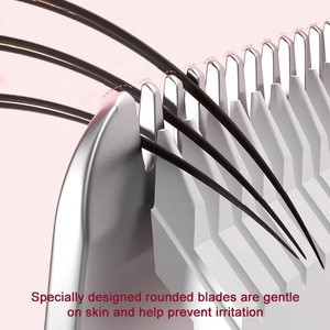 Tondeuse à cheveux électrique <span class=keywords><strong>rechargeable</strong></span> double tête 2 en 1 pour femme, <span class=keywords><strong>rasoir</strong></span> sans douleur pour l'épilation, <span class=keywords><strong>rasoir</strong></span> électrique pour le visage et le corps - Product Image 4