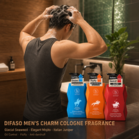En gros Parfum pour homme, Shampoing aux algues glaciales, Mojito élégant, Huile de genévrier italienne, Contrôle du sébum, Anti-pelliculaire volumisant