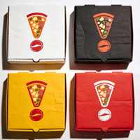 Boîtes à pizza en carton ondulé personnalisées, format d'impression sur mesure, prix abordable, boîte d'emballage pour pizza