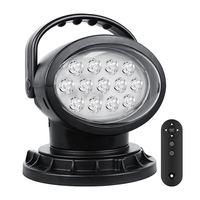 Projecteur magnétique LED 7 pouces 50W 360° °   Télécommande sans fil 12V avec base magnétique puissante Spot Go Light pour camion SUV