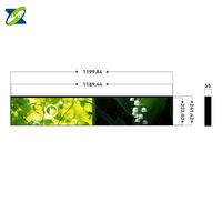 Écran LCD ultra-large à cadre fin double face, écran publicitaire numérique pour la vente au détail et l'utilisation commerciale