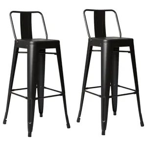 Conjunto de 4 Industrial 24 "altura <span class=keywords><strong>del</strong></span> asiento contra taburetes de Metal sillas de Bar Ruska de acero de 30 pulgadas taburetes de Bar (conjunto de 2) - Product Image 1
