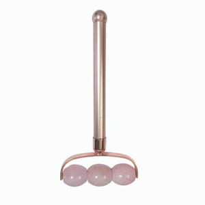 Customized Material Multi Color Massage Tool with Zinc Alloy Handle Rose Quartz <b>Jade</b> <b>Roller</b> for Face - Product Image 2