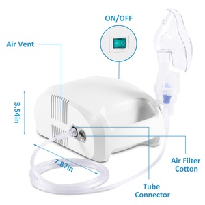 Nébuliseur à piston médical tendance |   Construction en ABS |   Convient aux enfants et aux adultes |   Appareil d'inhalation à compresseur portable pour hôpital et domicile - Product Image 5