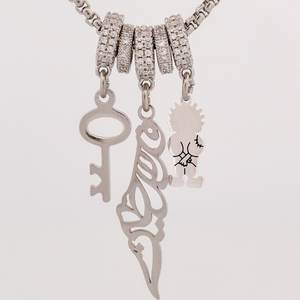 Nuovo zircone Palestine collana di gioielli islamici in acciaio inox 316l PVD placcato oro 18k combinazione collana palestina - Product Image 2