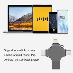 Memoria USB 4 en 1 OTG con Logotipo Personalizado a <span class=keywords><strong>Precio</strong></span> Económico para <span class=keywords><strong>iPhone</strong></span>, Android, Tipo-C y PC, Pendrive Multifuncional, Memoria USB C - Product Image 3