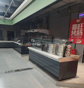 Đơn nhiệt độ Deli tủ lạnh siêu thị làm mát bằng không khí thịt hiển thị tủ lạnh thương mại Thiết bị bán thịt mát - Product Image 4