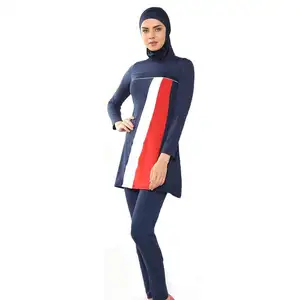 Modestia-traje de baño musulmán para mujer, ropa de baño de cobertura completa, ropa de playa, SW003