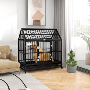 <span class=keywords><strong>Cage</strong></span> à chien modulaire robuste, portable, de haute qualité, équipée de roues universelles, <span class=keywords><strong>cage</strong></span> à chien ventilée - Product Image 3