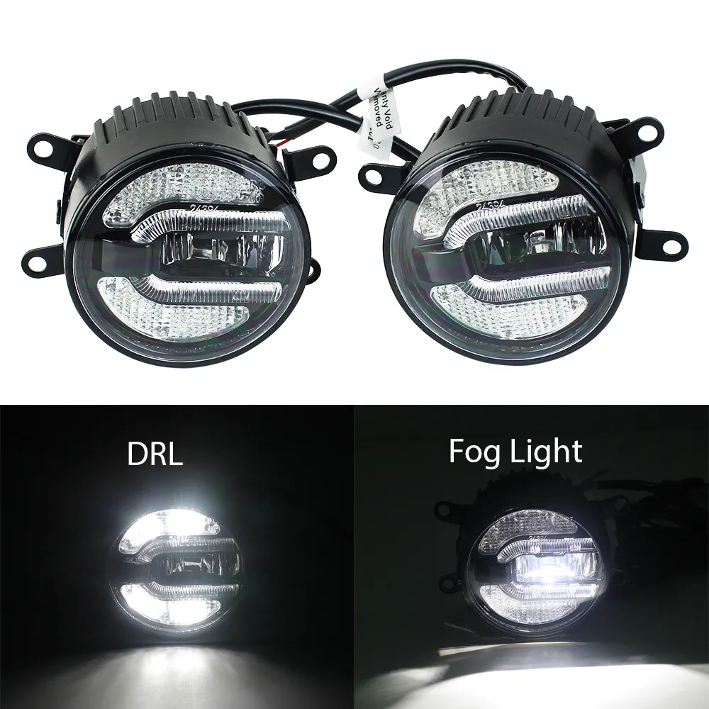 Groothandel Prijs 3.5 Inch 10W Led Mistlamp 90Mm Rijden Lichten Met Drl Kit Voor Jeep