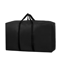 Sac à bagages de grande capacité en tissu Oxford unisexe, emballage renforcé de couleur pure, cosmétiques pour la rentrée scolaire et les vacances