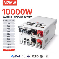 Alimentation à découpage réglable MZMW 10000W CC CV 180-264V AC vers DC 24V-220V, chargeur de batterie au lithium industriel SMPS CE OEM