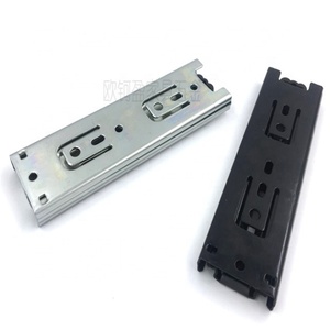 Corredera de Cajón de 3 Pliegues de 45 mm de Ancho con Rodamientos de Bolas, Cierre Silencioso y Suave para Muebles - Product Image 4