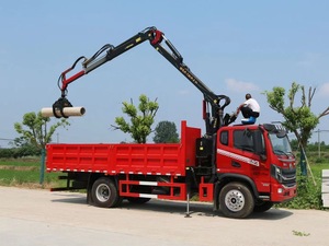 Coût d'usine 4x2 4x4 RHD 3.2T <span class=keywords><strong>grue</strong></span> montée sur <span class=keywords><strong>camion</strong></span> brique <span class=keywords><strong>bois</strong></span> pôle électrique véhicule de Transport de marchandises 5T <span class=keywords><strong>grue</strong></span> à flèche droite - Product Image 3