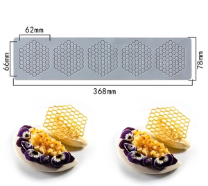 Moldes de <span class=keywords><strong>panal</strong></span> de silicona sin BPA, herramientas de decoración de pasteles, molde para bordes de pasteles, herramientas para hornear pasteles - Product Image 3