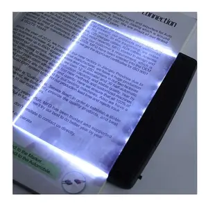 2024 Portable Travel dormitory Led Desk Lamp Bedroom LED Book Light Flat Plate Eye for Home Reading Night Light