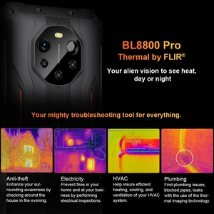 Blackview <span class=keywords><strong>BL8800</strong></span> <span class=keywords><strong>Pro</strong></span> 5G Robuste avec Caméra Thermique 50MP MTK700 8GB+128GB Batterie 8380mAh Version Globale - Product Image 4
