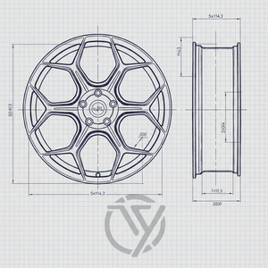 Rines de Aluminio Ligeros Forjados a Medida, Diseño de Malla en Y, Color Plata Hiperbrillante, para Carreras - Product Image 3