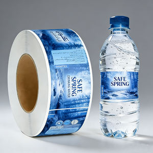 Étiquettes personnalisées en plastique pour bouteilles de bière, d'eau et de boissons, emballage personnalisé avec logo, <span class=keywords><strong>film</strong></span> rétractable PVC PET en rouleau - Product Image 1