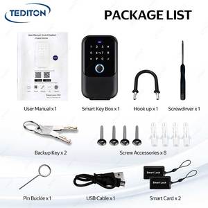 Ngoài trời không thấm nước vân tay chống trộm an ninh bưu kiện mã tuya ttlock Wifi hẹn giờ Key Locker hộp khóa hộp cho các phím - Product Image 6