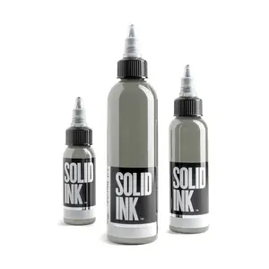 Französisch grau Solid Ink Marke liefern vegane Grausamkeit frei semi permanente Pigment Tattoo Tinte Großhandel Körper Tattoo Mixer Maschine Tinte