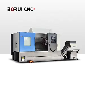 BR-570DY çin üretici eğimli yatak yatay cnc torna makinesi cnc otomatik eğimli yatak torna makinesi