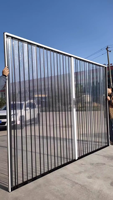 Porte pliante multi-panneaux moderne en polycarbonate pour la séparation de longs couloirs, protection intégrale contre la poussière, étanche