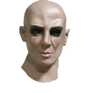 現実的な人間のラテックスマスク女性有名人ヘッド変装マスク男性ヘッドマスク仮装カーニバル衣装