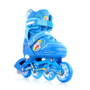 Alta Calidad Venta Caliente 4 Intermitente PU <span class=keywords><strong>Ruedas</strong></span> Ajustable Niños Patines En Línea Zapatos Conjuntos - Product Image 2