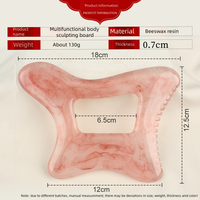 Grande planche de massage Gua Sha en résine pour le corps entier avec poignée ergonomique