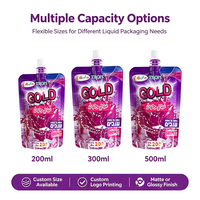 Pochettes souples personnalisées à faible MOQ avec bec verseur pour jus de fruits, boissons liquides et emballages de jus de fruits