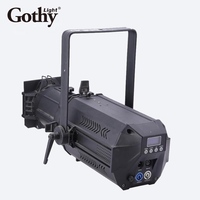 Projecteur Elliptique de Théâtre Blanc Chaud 200W LED Leko, Contrôle DMX512, Ra90 CRI, Alliage d'Aluminium, IP20, 19200