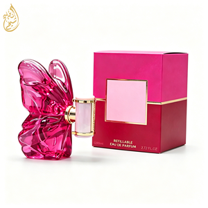 Profumo Liquido di Lusso a Forma di Farfalla 80ml, Eau De Parfum Ricaricabile, Spray a Lunga Durata, Fragranza Floreale e Fruttata per Donne - Product Image 1