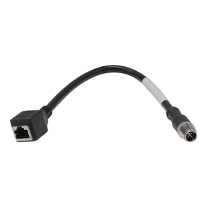 M12 DIN 8 <span class=keywords><strong>pin</strong></span> x Mã thẳng nam cắm <span class=keywords><strong>RJ45</strong></span> nữ mạng không thấm nước IP67 PVC <span class=keywords><strong>Ethernet</strong></span> công nghiệp 10gbps cat6A kết nối - Product Image 1