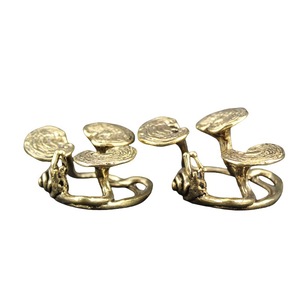 Soporte de incienso de latón con forma de caracol Lingzhi, hecho a mano, adorno chino para mascotas de té, para uso religioso, decoración artesanal de metal - Product Image 5