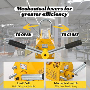 Chất Lượng Cao 1-5 Tấn Vĩnh Viễn Thép Tấm Công Nghiệp Từ Nâng Lên Neodymium An Toàn Kéo Đòn Bẩy CE Chứng Nhận Cho Kho Sử Dụng - Product Image 4