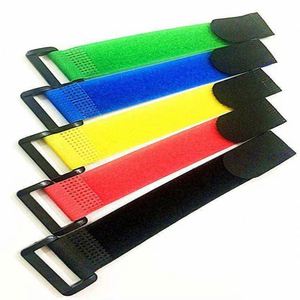 Nylon Fastener Velcroes Cable Tie Nylon Custom <b>Hook</b> and Loop Strap Cable Tie Cinch Strap Buckle Velcroes - Product Image 1