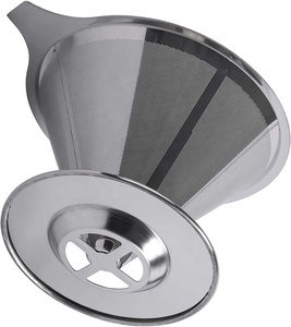 Filtro de café por <span class=keywords><strong>goteo</strong></span> de acero inoxidable portátil ecológico reutilizable de alta calidad estilo clásico <span class=keywords><strong>casero</strong></span> - Product Image 6
