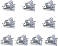 Colliers de serrage en acier inoxydable pour tuyaux de serre avec boulons et écrous, personnalisables pour les fermes et les clôtures à rails de guidage
