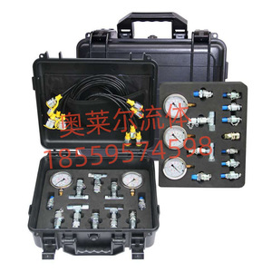 ชุดทดสอบแรงดันแบบพกพา ชุดเกจวัดปั๊มไฮดรอลิก สำหรับเครื่องมือบำรุงรักษารถขุด - Product Image 2