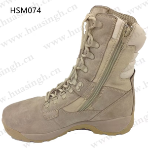 HY,Cushioning Thick EVA+rubber Sole <strong>Tactical</strong> <strong>Boots</strong> Popular in <strong>USA</strong> Classic Anti-tear Suede Leather Combat <strong>Boots</strong> with Zip HSM074 - Product Image 3