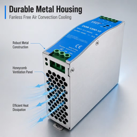 Alimentation électrique DC-DC sur rail DIN LEYU DDR-120D-12 12V 10A 24V 5A 120W avec isolation 4KV pour l'automatisation industrielle et le contrôle PLC