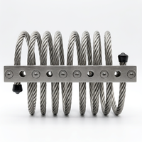 Pompe de conteneur en acier Hoan JGX-0958D-54A, support d'isolation antichoc et antivibratoire pour transformateur de transport, composant essentiel à câble métallique en acier