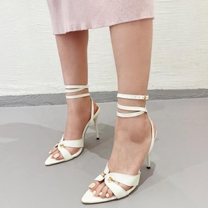 Custom Colors Big Size 45 Women Ankle Strap Stiletto Extreme High Slim Heels Sandals Dress Outdoor Shoes - Product Image 5