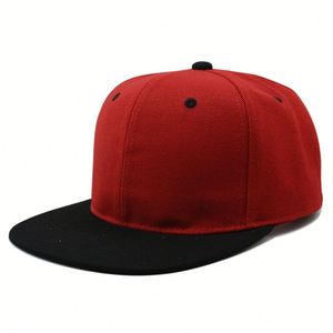 Two-Tone Snapback <b>Hats</b> - Classic Flat Brim Baseball Caps - Product Image 4
